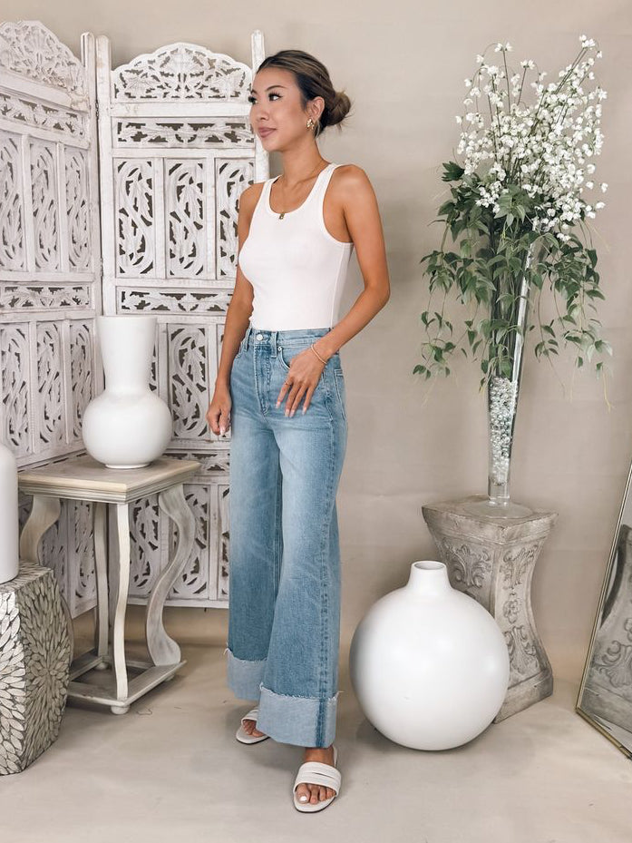 Pistola Lana Crop Cuffed H/R Ultra Wide Leg Jean