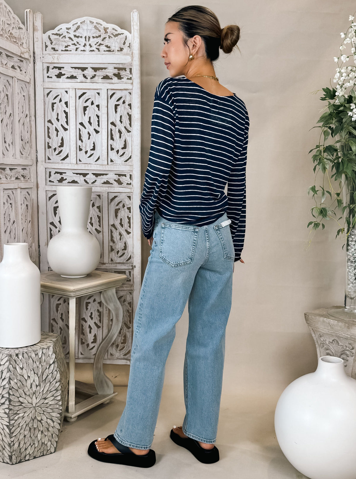 Vir Vita Camille Striped Top