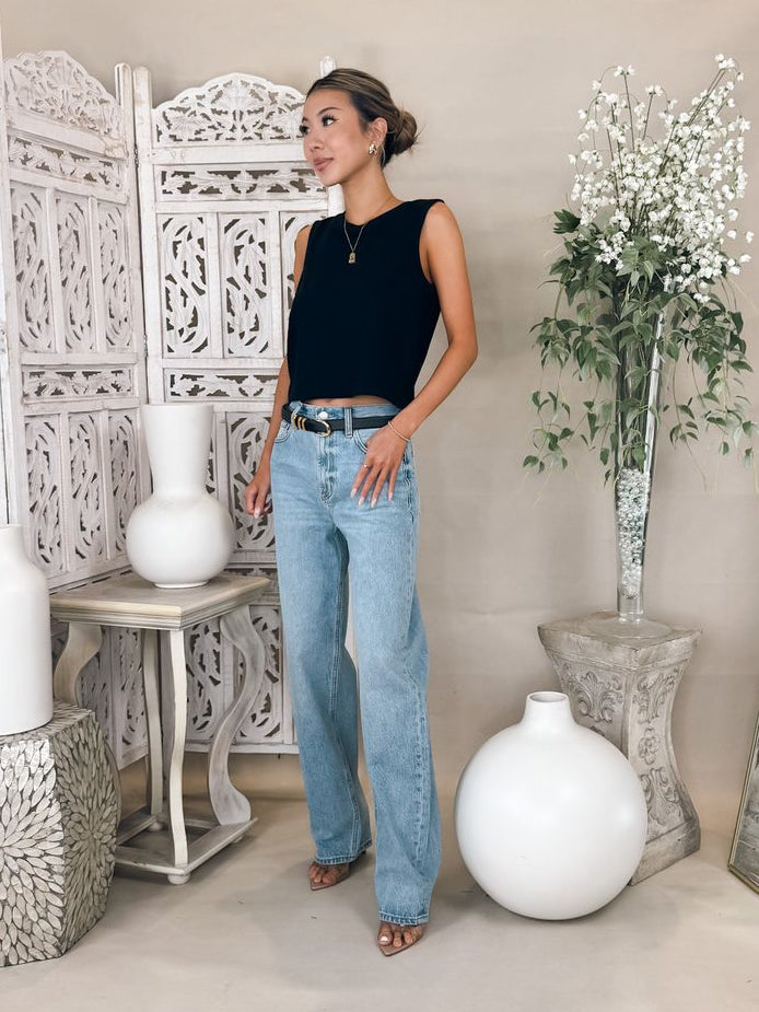 Pistola Wes High Rise Barrel Jean