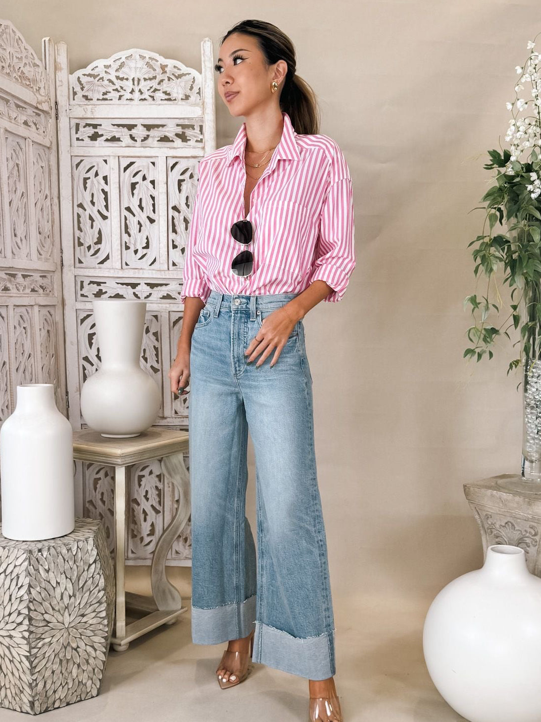 Pistola Lana Crop Cuffed H/R Ultra Wide Leg Jean