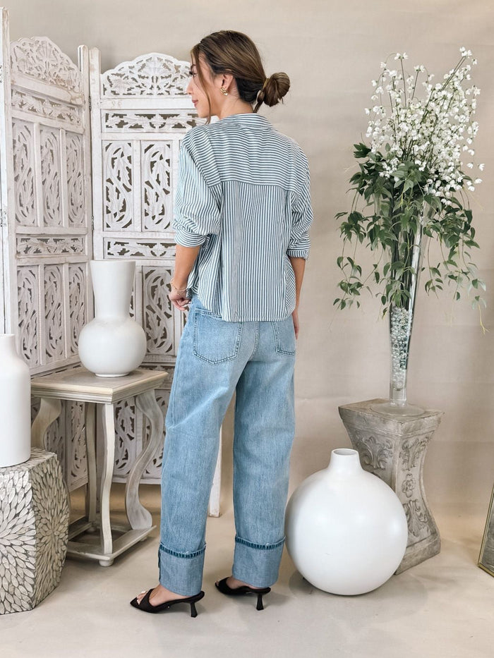 Splendid Nora Stripe Button Down