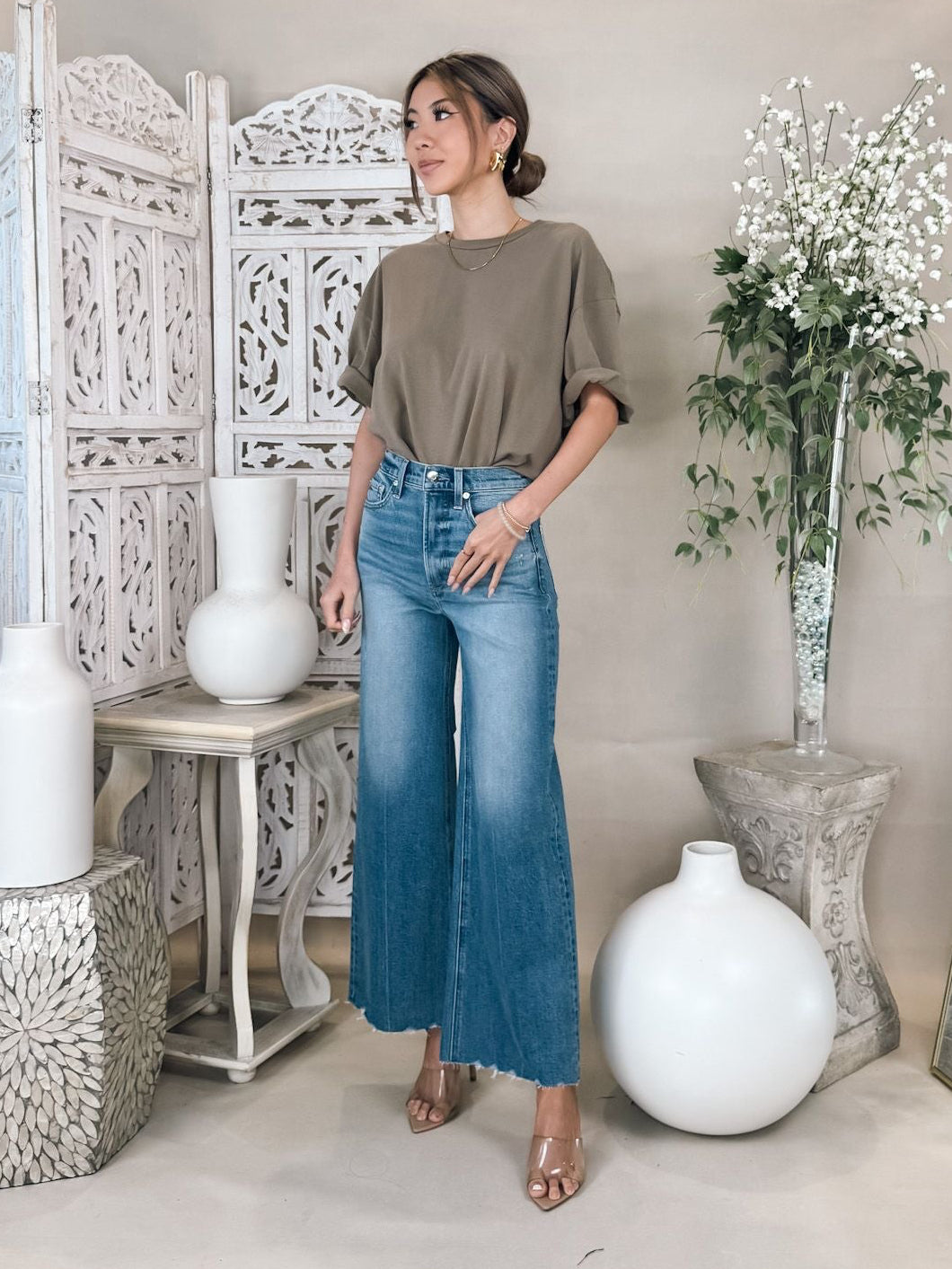 Pistola Lana Crop High Rise Ultra Wide Leg