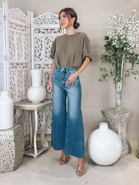 Pistola Lana Crop High Rise Ultra Wide Leg