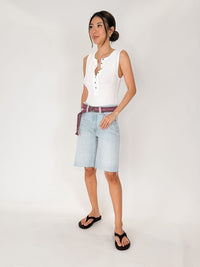 Pistola Nolan Relaxed Straight Cut Off Jean