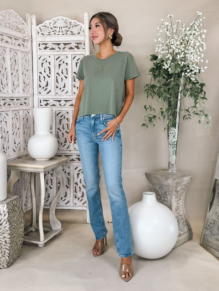 perfectwhitetee Harley Cotton SS Boxy Crew Tee