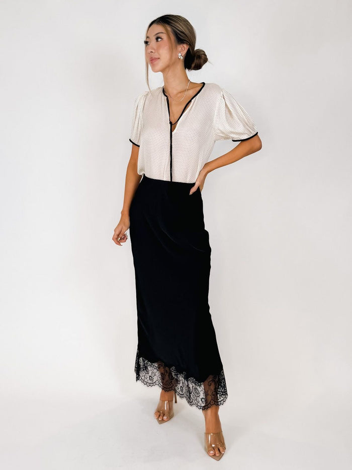 Z Supply Cinder Lace Midi Skirt