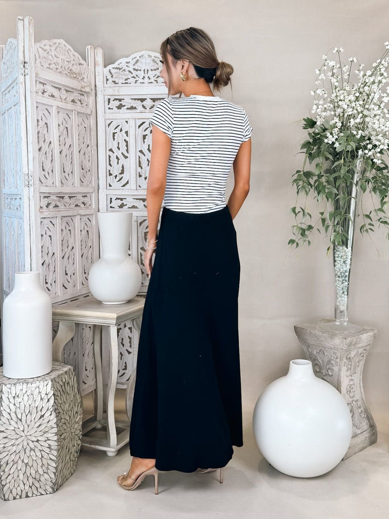 perfectwhitetee Liza Slub Jersey Skirt