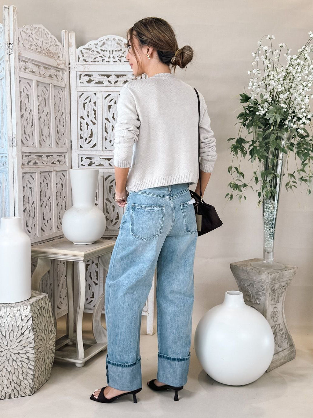 Pistola Ryder High Rise Cuffed Straight