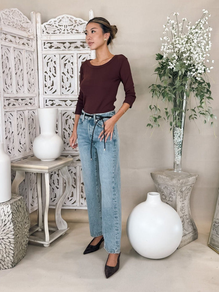 Michael Stars Dot 3/4 Sleeve Tee