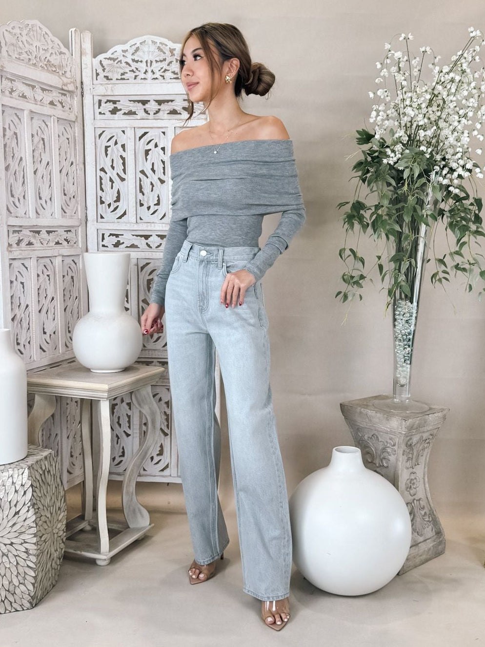 Pistola Wes High Rise Barrel Jean