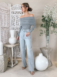 Pistola Wes High Rise Barrel Jean