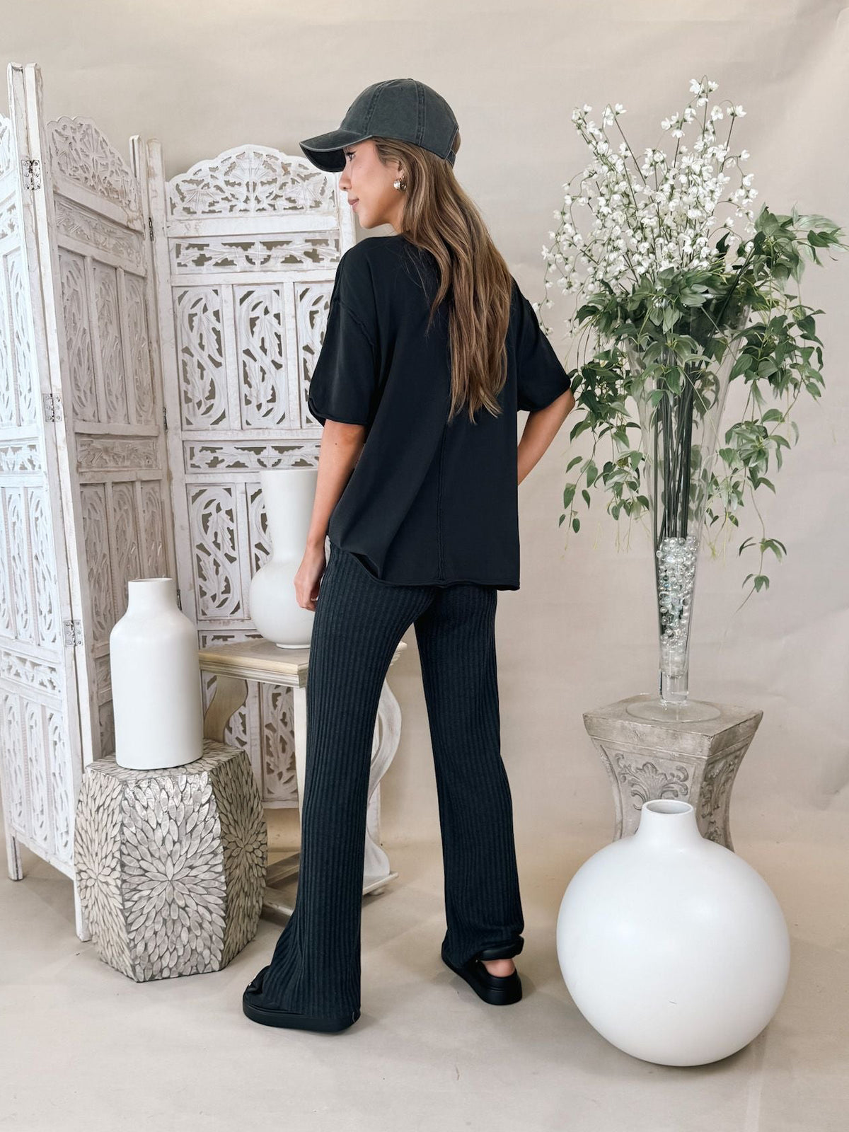 Stillwater The Hygge Rib Fold Over Pants