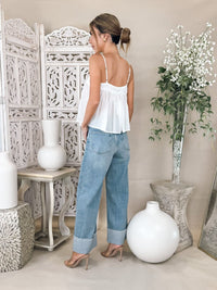 Pistola Lana Crop Cuffed H/R Ultra Wide Leg Jean