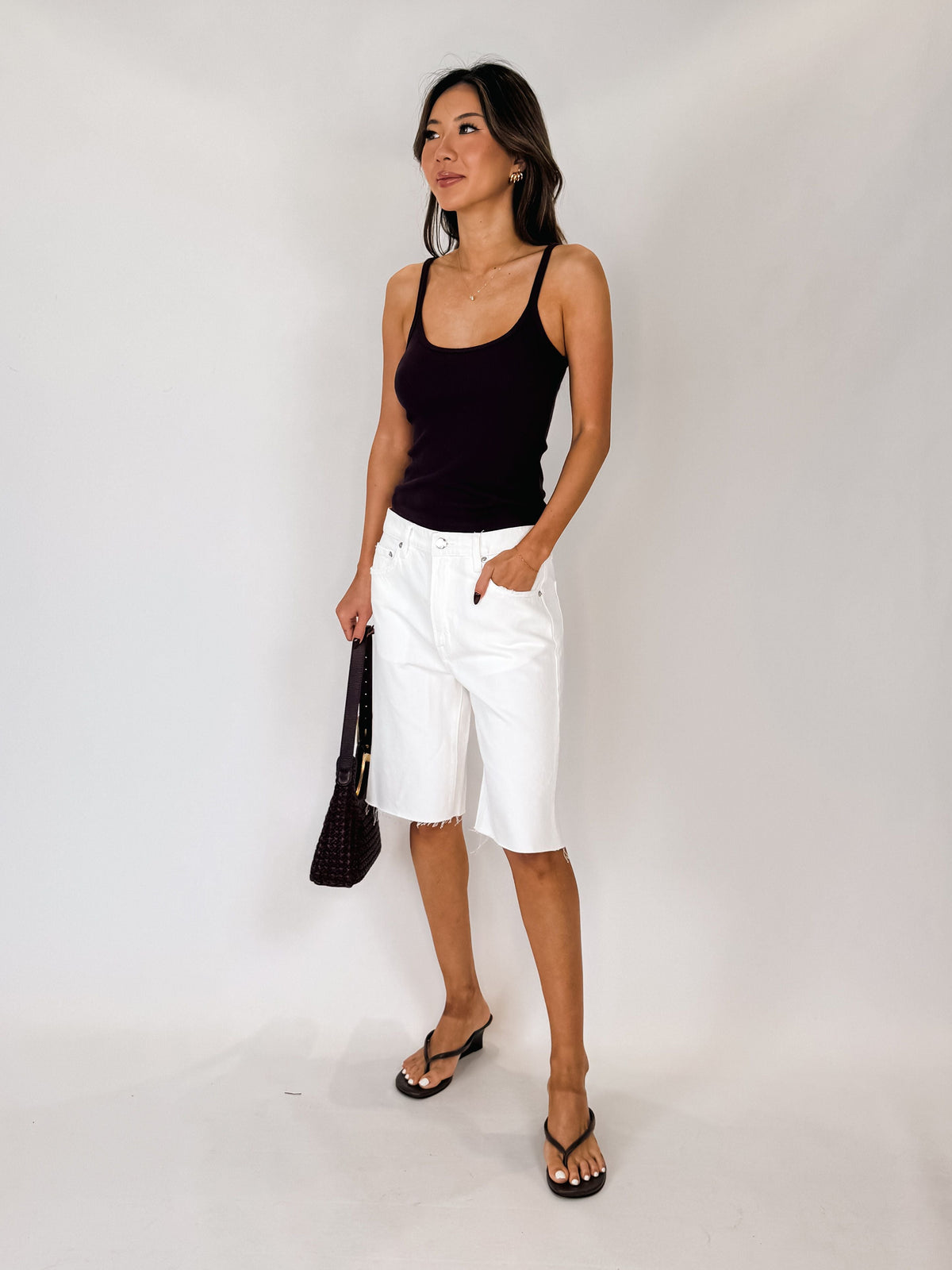 Enza Costa Cotton Rib Cami Tank