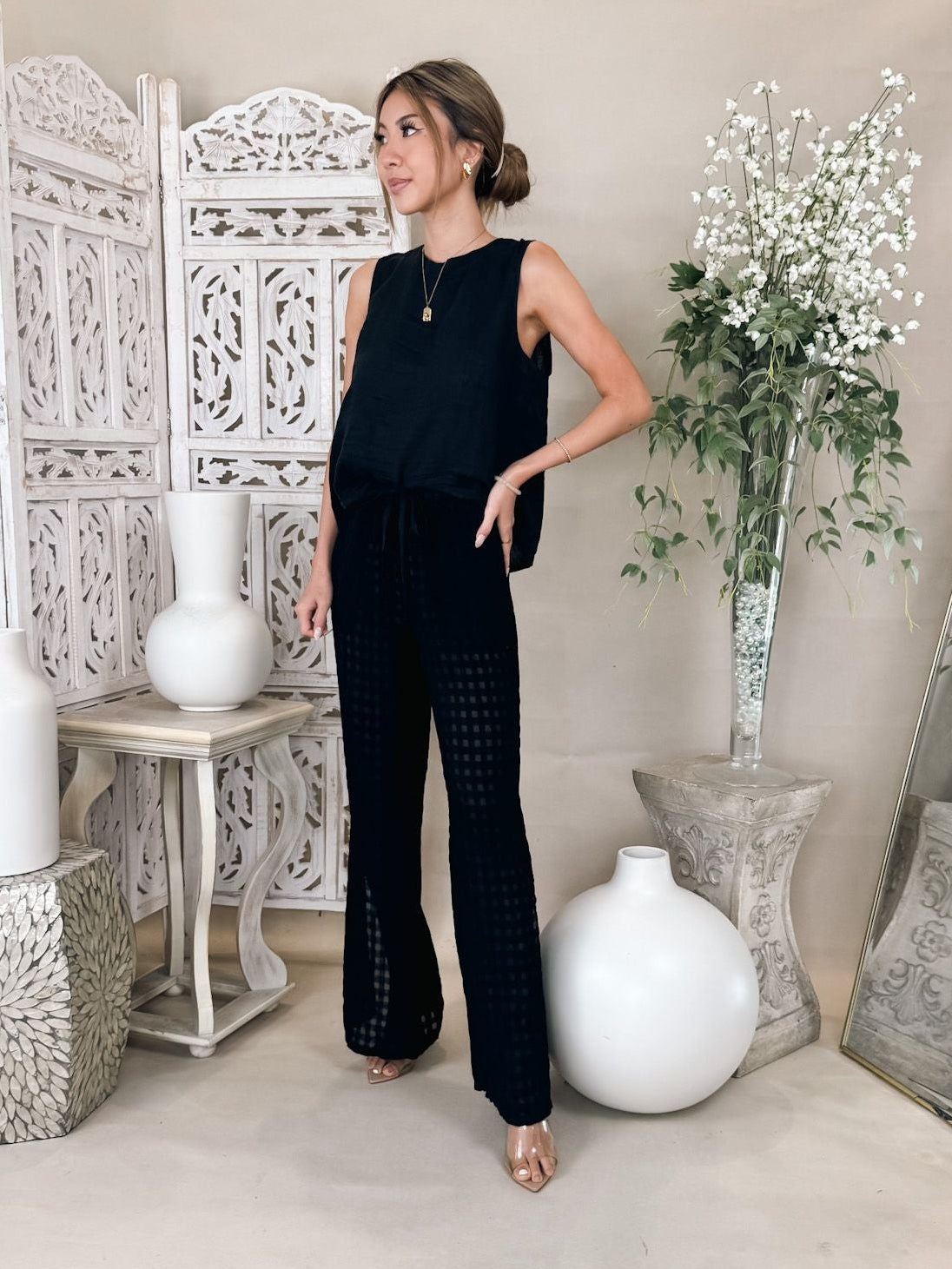 Bella Dahl S/L Button Back Top