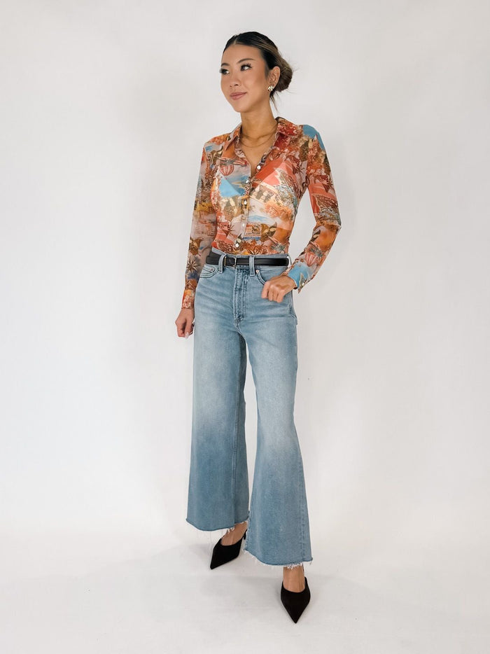 L'Agence Indiana Fitted Blouse