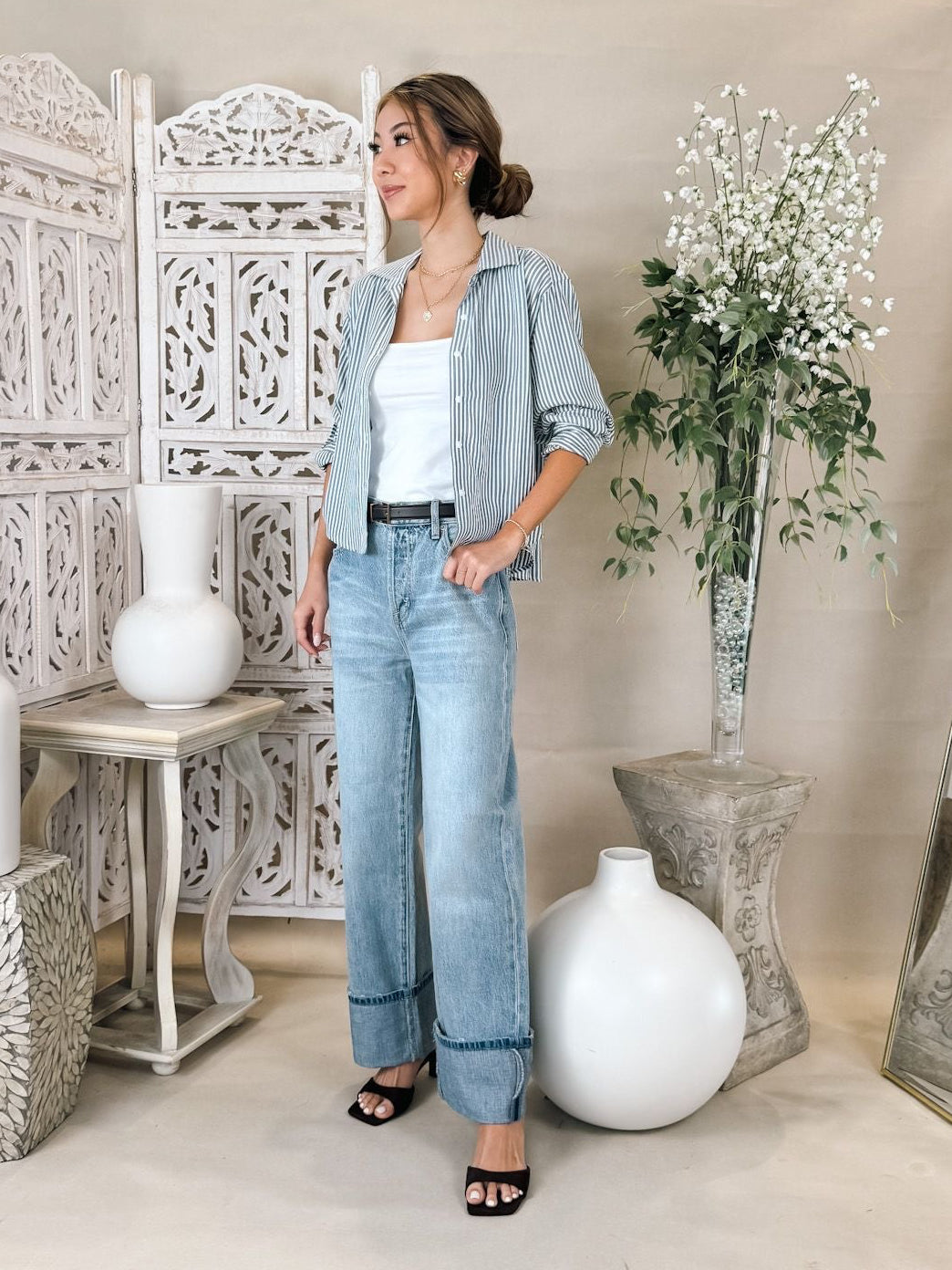 Pistola Ryder High Rise Cuffed Straight