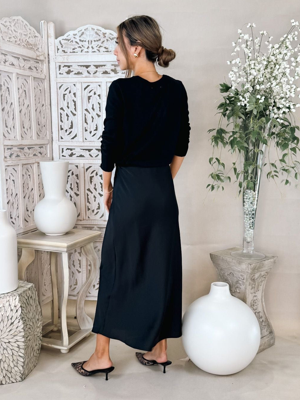 Z Supply Izabel Luxe Satin Skirt