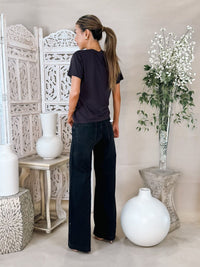 Perfectwhitetee Hendrix Cotton SS Boxy V Neck Tee