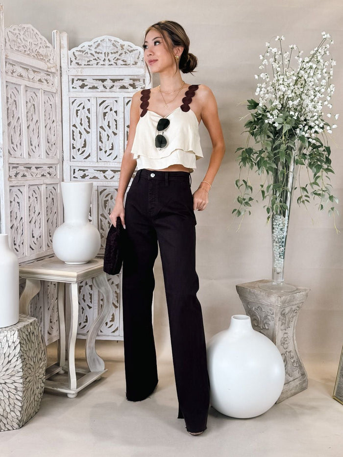 Dress To Linen Embroidered Straps Blouse