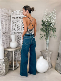 Pistola Izzy Mid Rise Wide Leg Jean