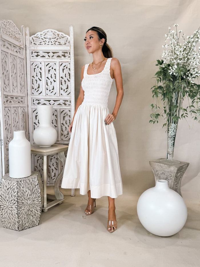 Pistola Alessia Smocked Drop Waist Dress