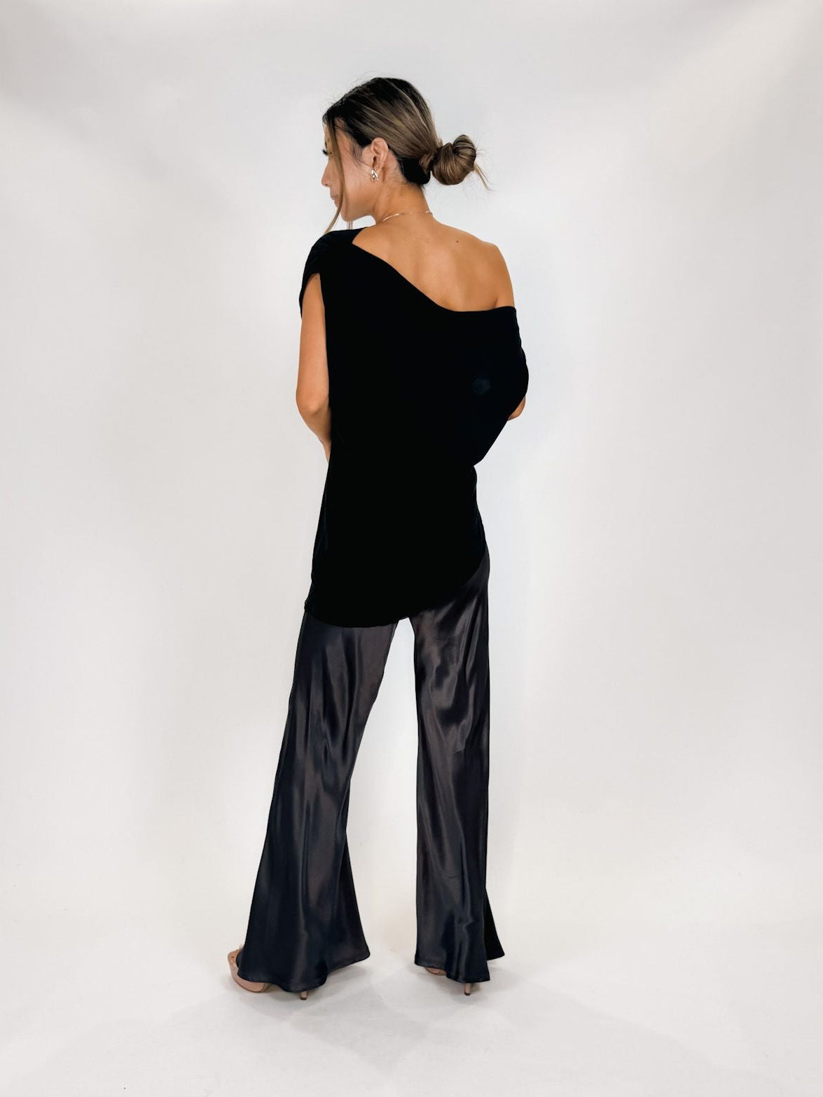 Enza Costa Satin Bias Cut Pant