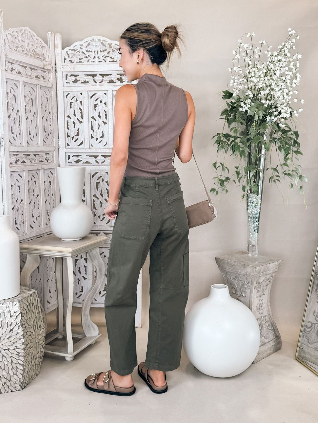 Michael Stars Chiara Drape Neck Tank