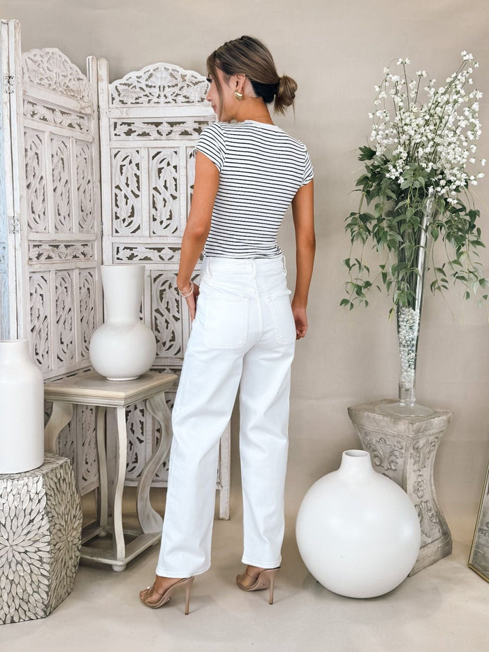 perfectwhitetee Jude Rib S/S Crew Tee