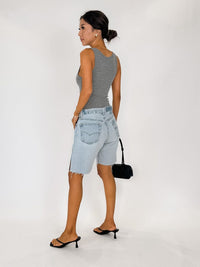 perfectwhitetee Blondie Structured Rib Bra Friendly Tank