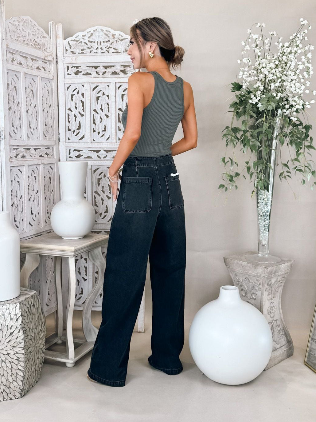 Pistola Lottie High Rise Relaxed Bowed Leg