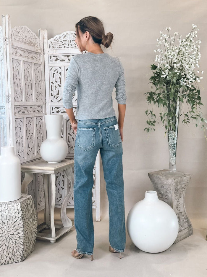 Perfectwhitetee Jamie Recycled Cotton L/S Crew Neck