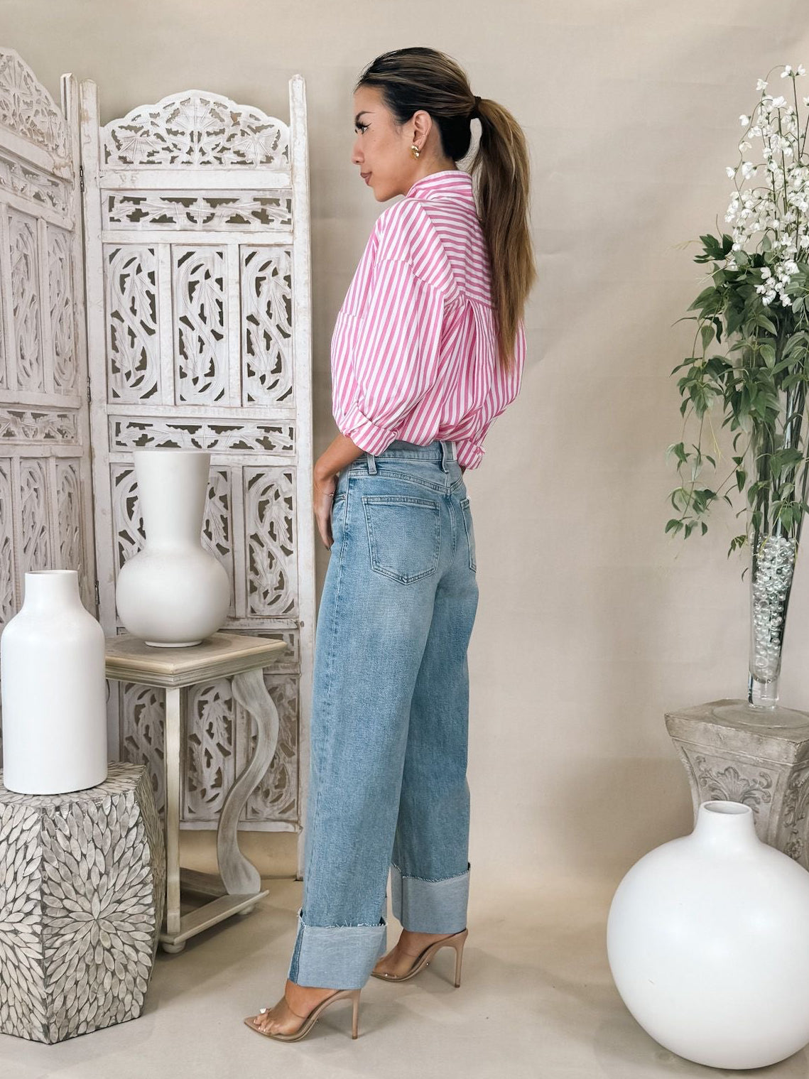 Pistola Lana Crop Cuffed H/R Ultra Wide Leg Jean