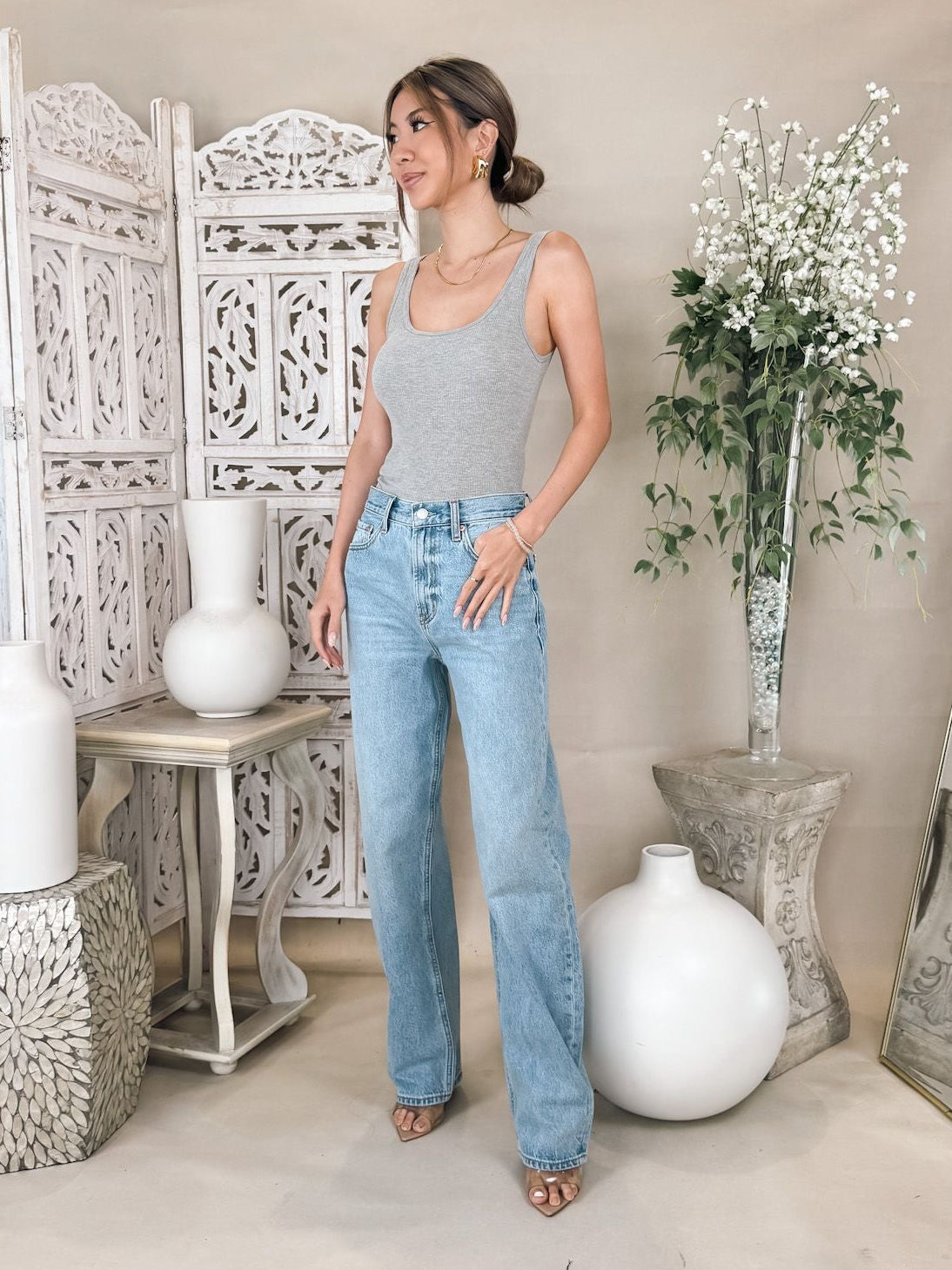 Pistola Wes High Rise Barrel Jean