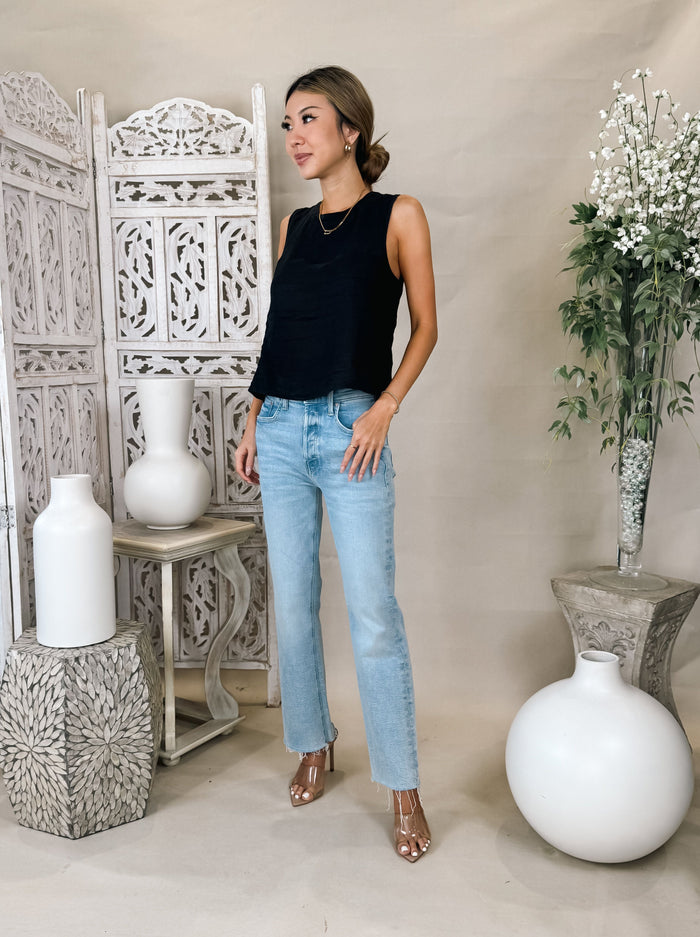Bella Dahl S/L Button Back Top