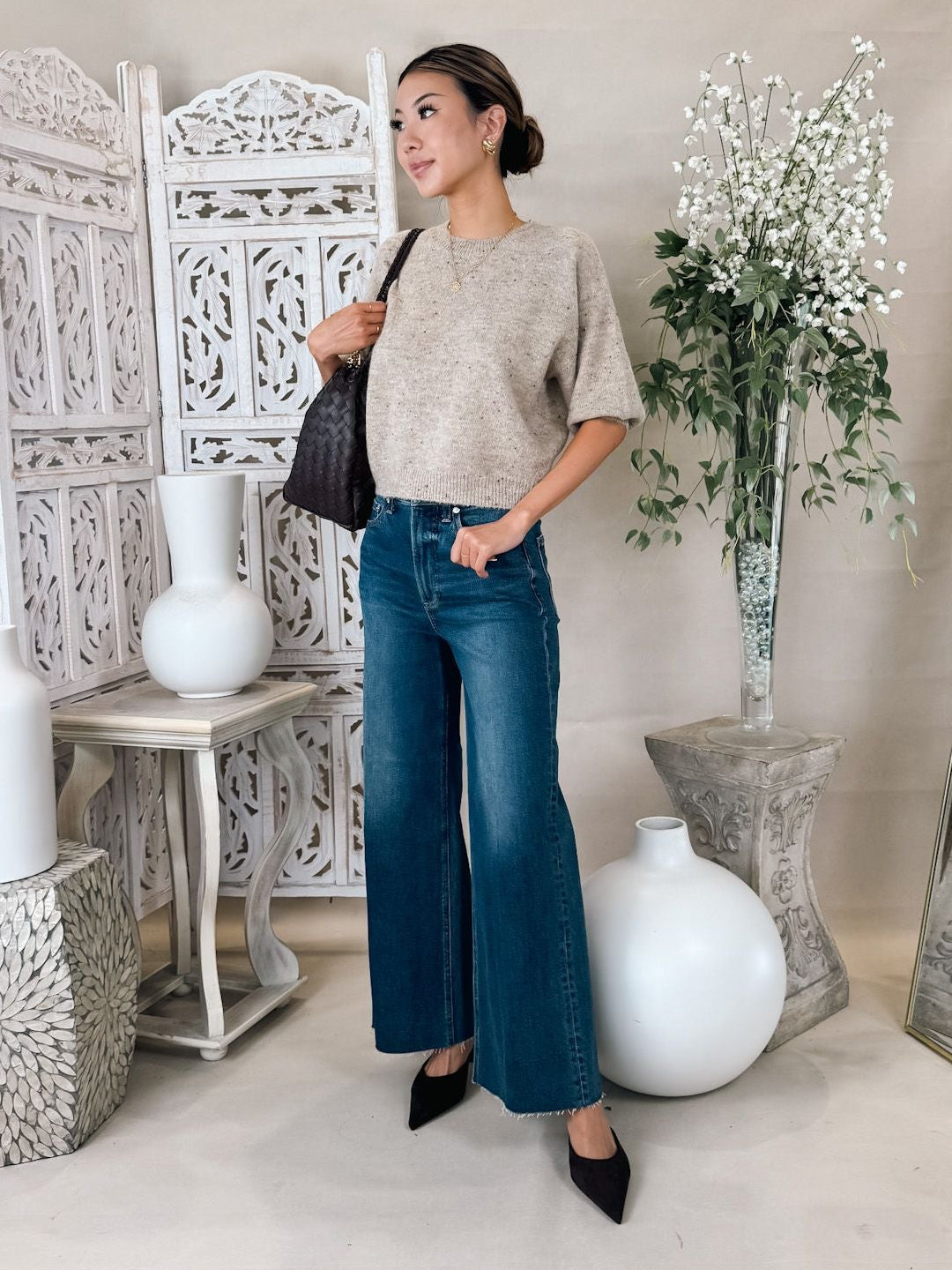 Pistola Lana Crop High Rise Ultra Wide Leg