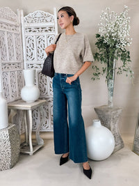 Pistola Lana Crop High Rise Ultra Wide Leg