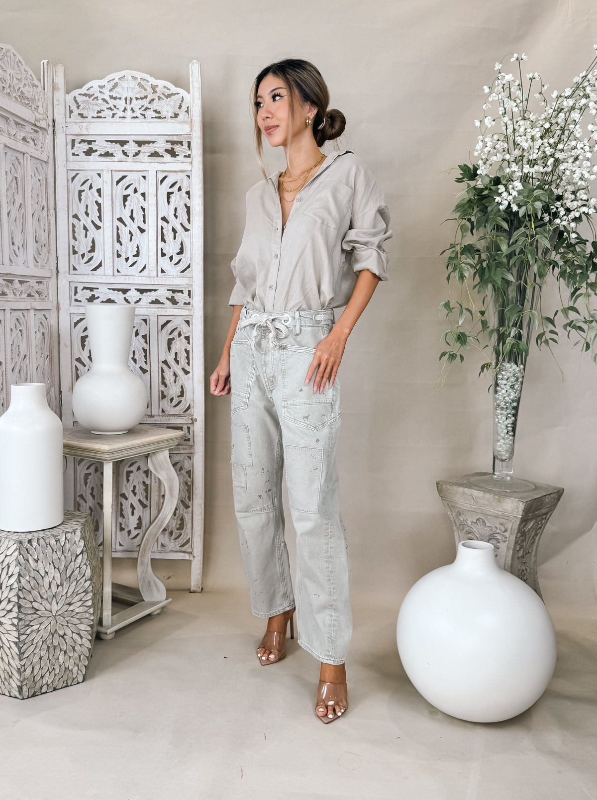 Splendid Stella Linen Button Down