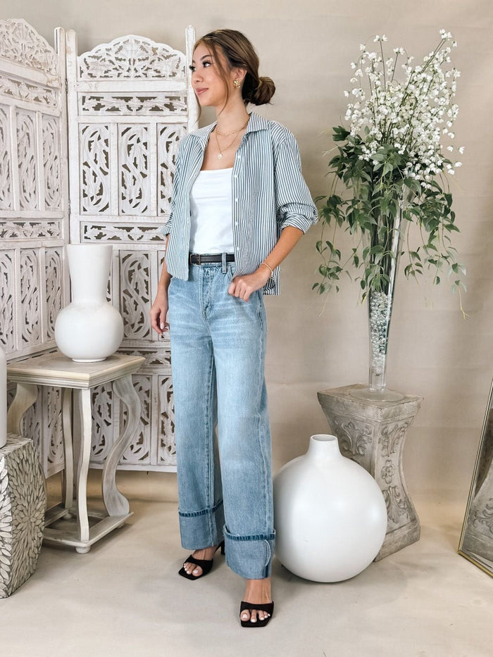 Splendid Nora Stripe Button Down