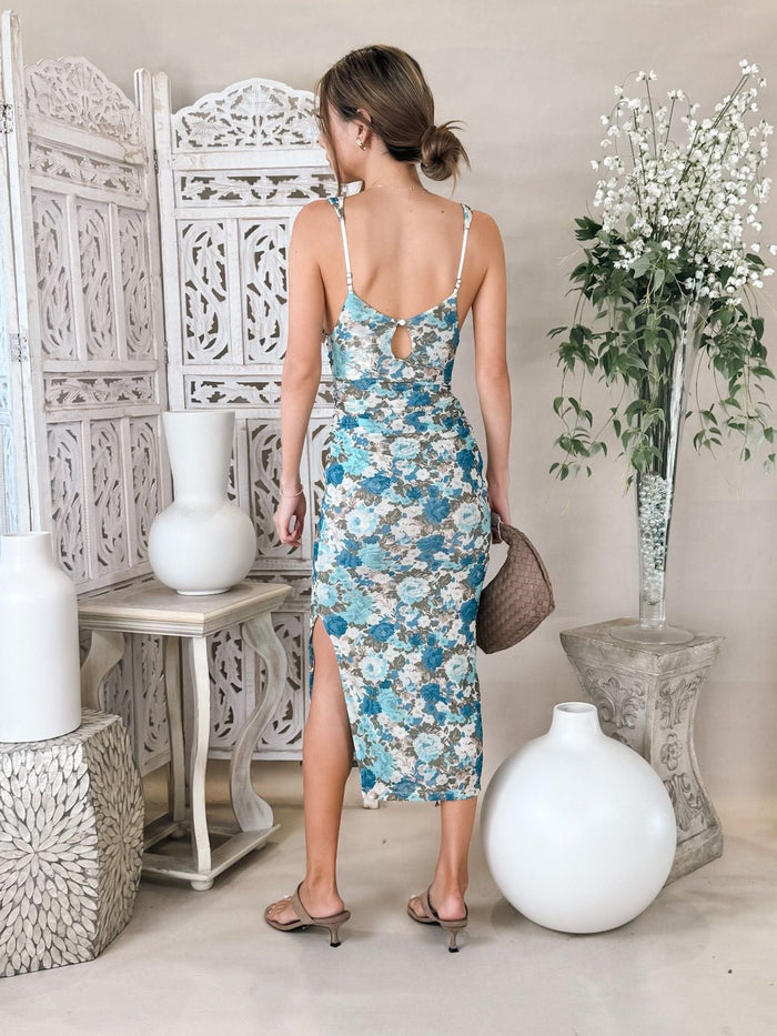 Free People Long Live Printed S/L Dress