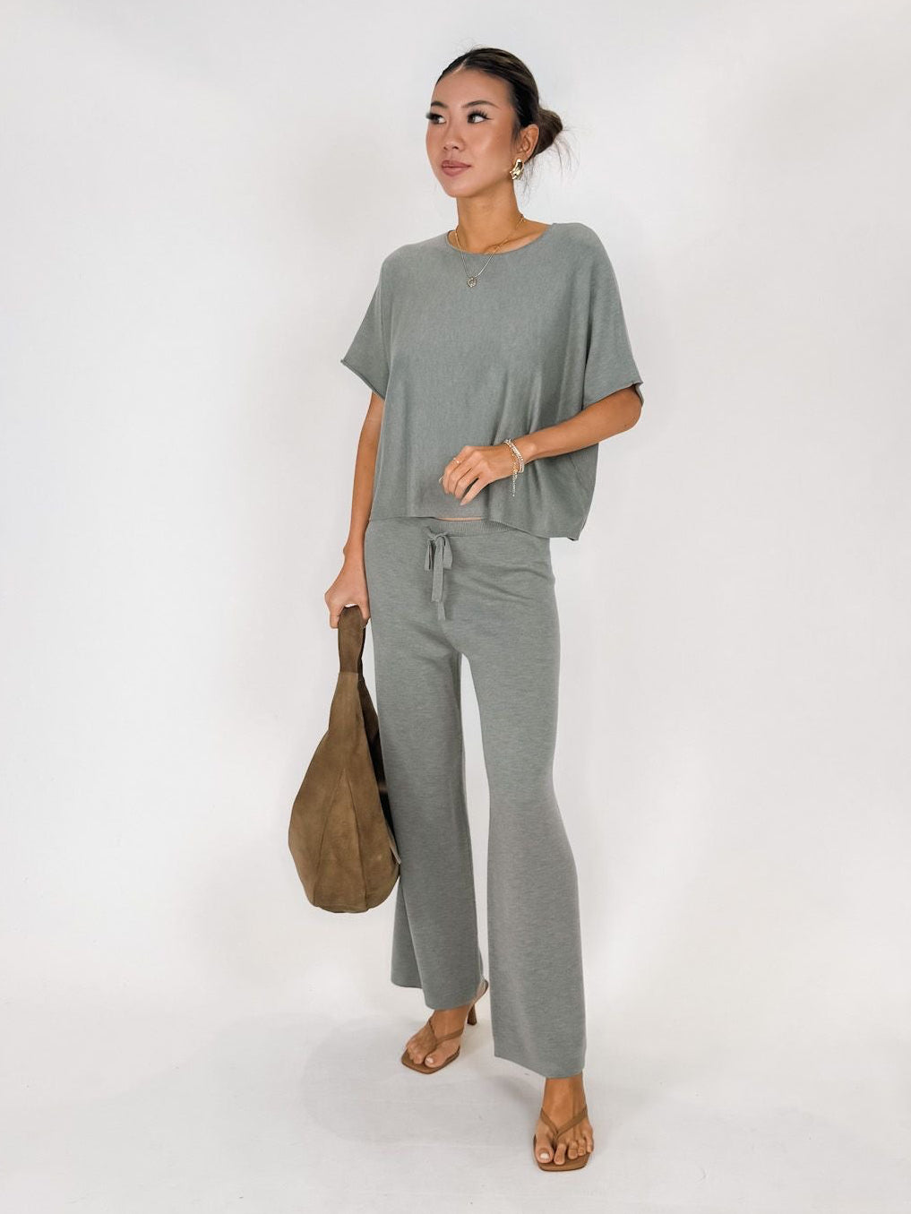Splendid Christa Crop Sweater Pant