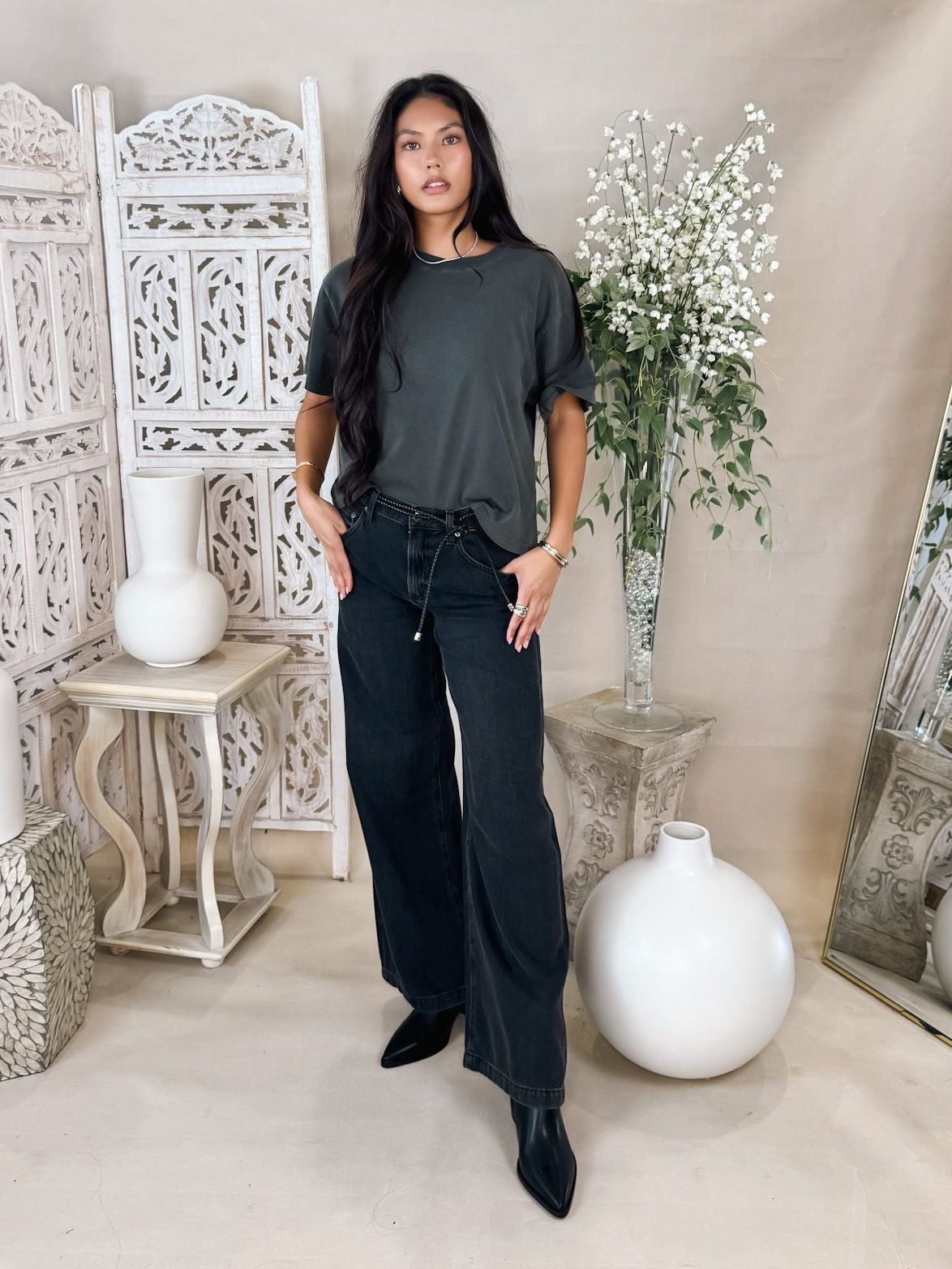 Pistola Jadyn Low Slung Palazzo Jean