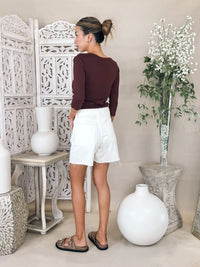 Michael Stars Dot 3/4 Sleeve Tee