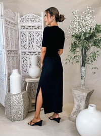 Bella Dahl Amara Side Slit Bias Skirt