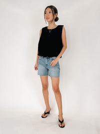 Pistola Kennedy Relaxed Mid Rise Cut Off Short