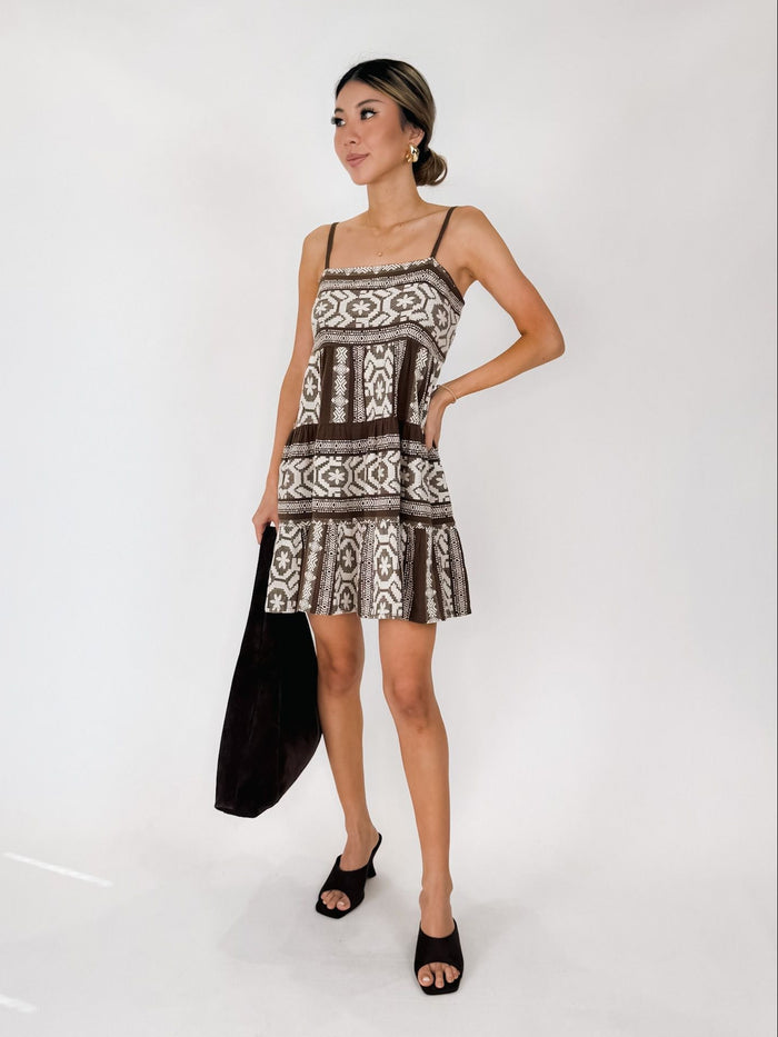 Elan Dress Spag Straps Tiere