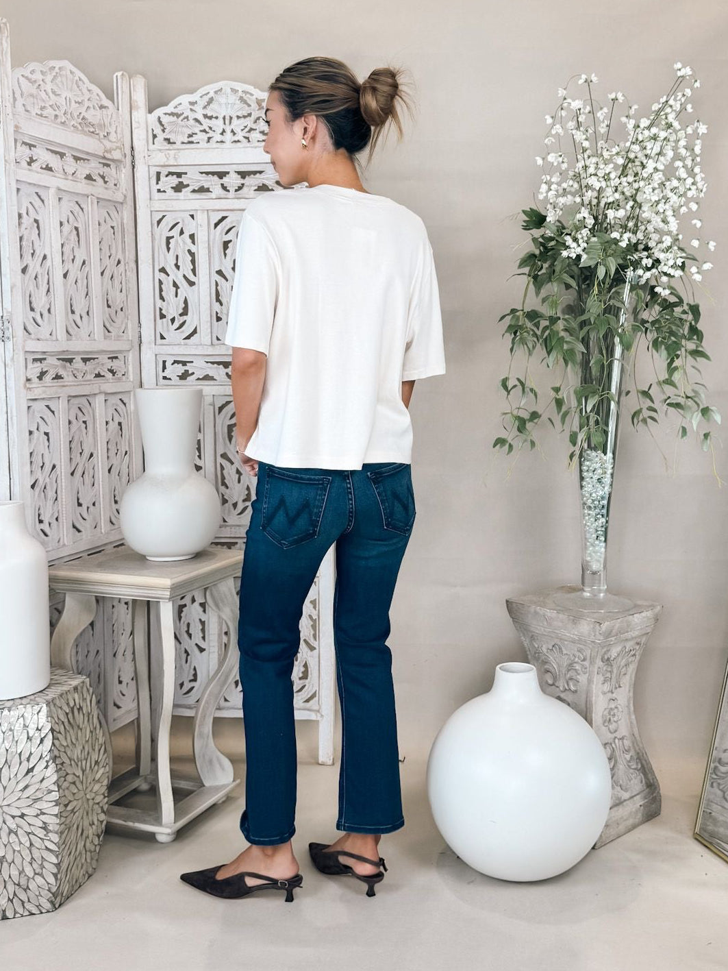 Mother The Mid Rise Dazzler Ankle Jean