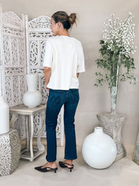 Mother The Mid Rise Dazzler Ankle Jean