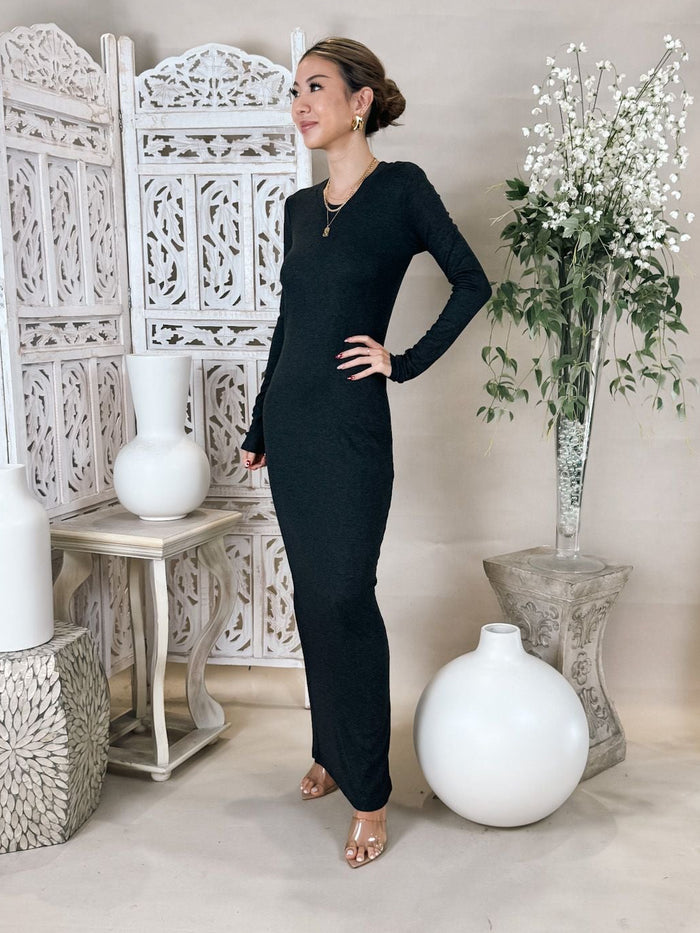 Stillwater Rib L/S Maxi Dress