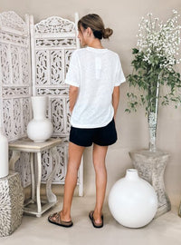 Perfectwhitetee Faith Cotton Boxy Crew Neck Tee